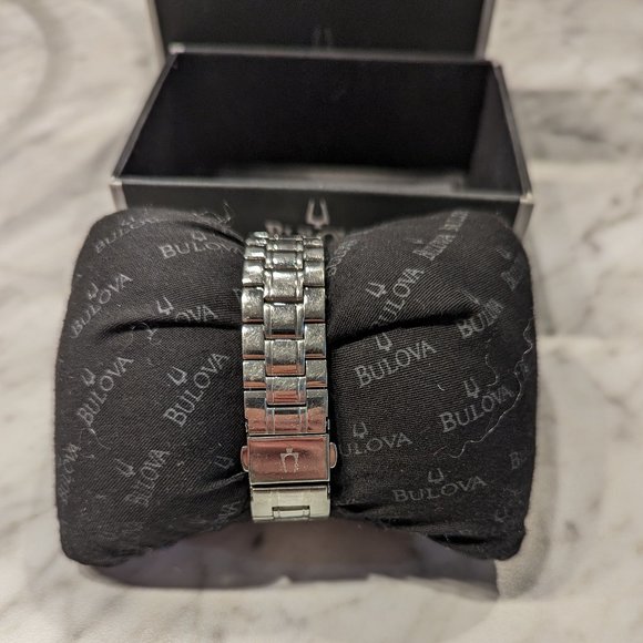 Bulova Women silver and rose gold two tone Watch - Picture 4 of 8